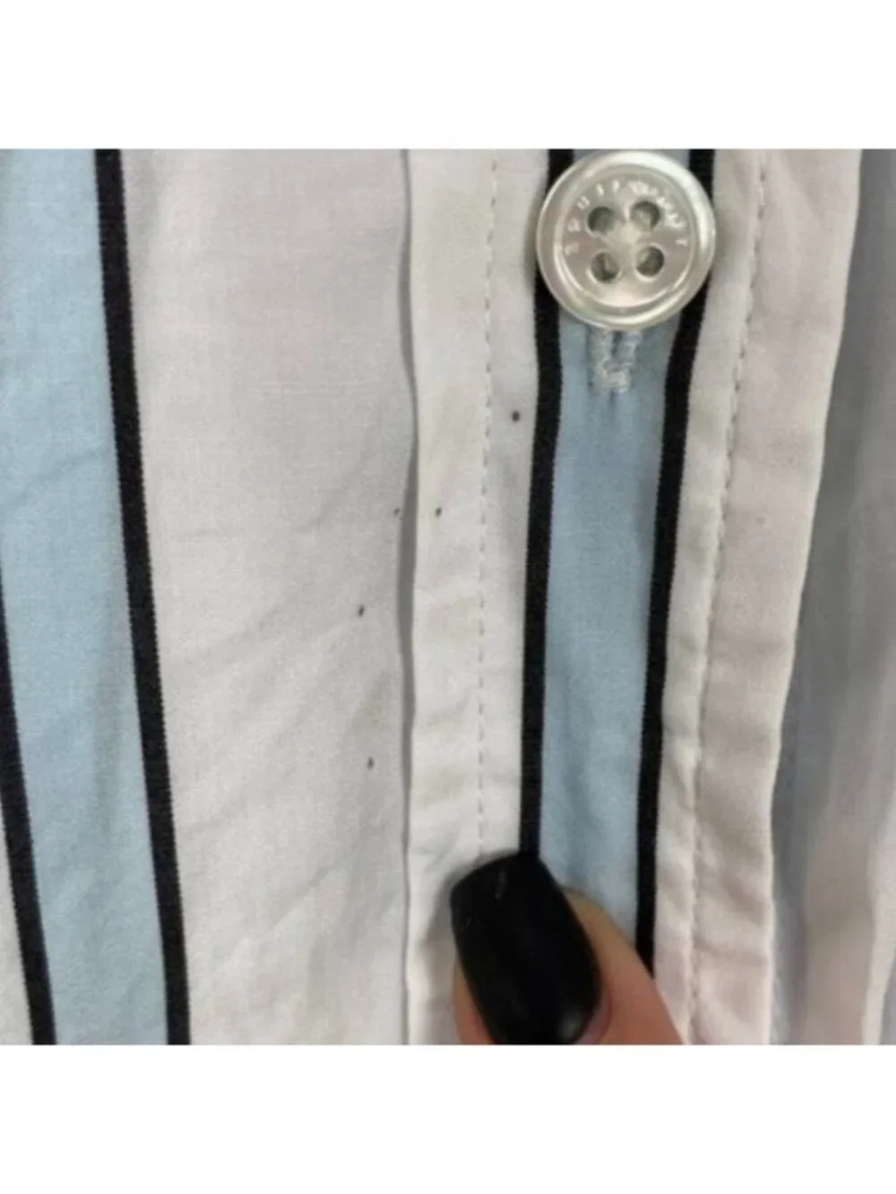 Equipment Femme Huntley Button Down Shirt in Cool Breeze Stripe - Size Small